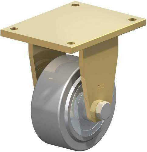 Blickle Bockrolle BS-SVS 200K in Grau aus Stahl mit einem Rad-Durchmesser von 200 mm und einer Tragfähigkeit von max. 6000 kg - Bild 1