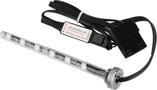 Koogeelife DG CLED RGB LED Wassertanklampe für Computer Wasserkühlung mit Fernbedienung, Schwarz - Bild 1