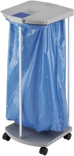 Hailo ProfiLine MSS XXXL Müllsackständer mit Rollen, Farbe Blau, H x B x T: 100 x 43 x 45 cm - Bild 1