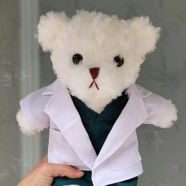 Bai Fen Bai dolls and toys Bär Puppe Arzt Krankenschwester Plüschtier - Bild 1