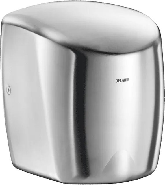 Delabie HIGHFLOW Handtrockner aus satiniertem Edelstahl in Silber - Bild 1