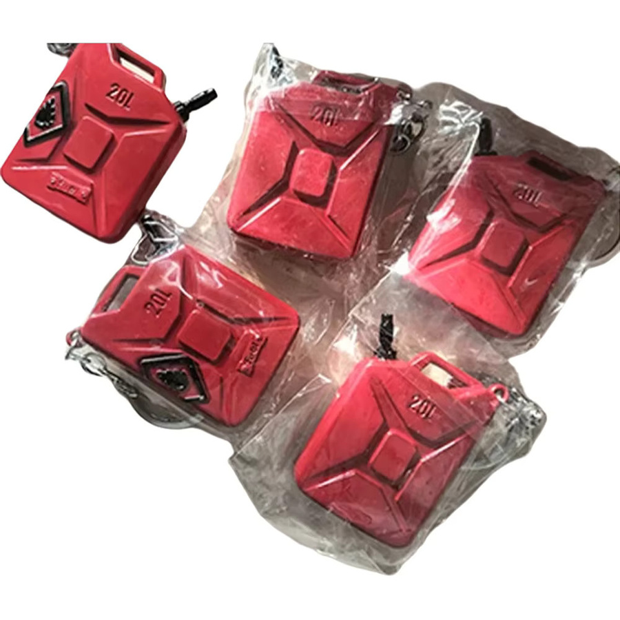 D1RC Metall-Ölfass-Dekoration, Zubehör, 1:10, Rot - Bild 5