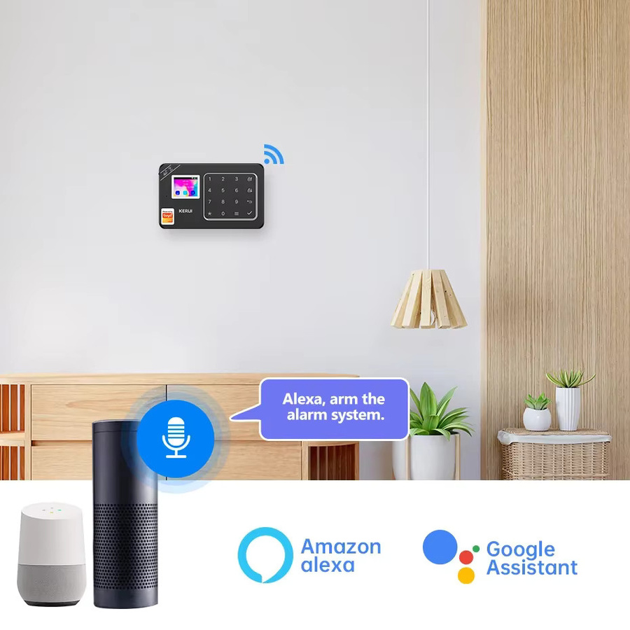 KERUI Smart Home Alarmsystem W184 Schwarz 4G WIFI GSM Einbruchschutz für Fenster und Türen via Tuya App - Bild 4