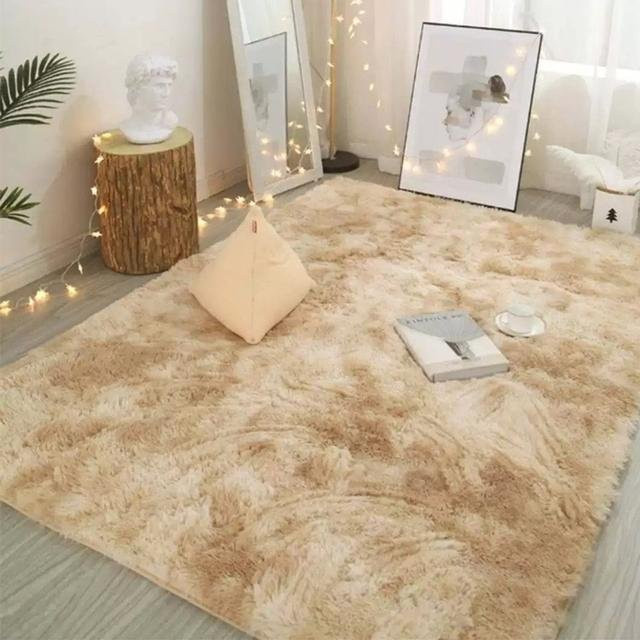 Yiran Furniture Samt-Teppich für Wohnzimmer und Schlafzimmer, Schwarz, B x L: 120 x 200 cm - Bild 1