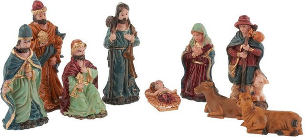 VBS Krippenfiguren Morgenland 9-teiliges Set aus Polyresin für deine Weihnachtsdekoration