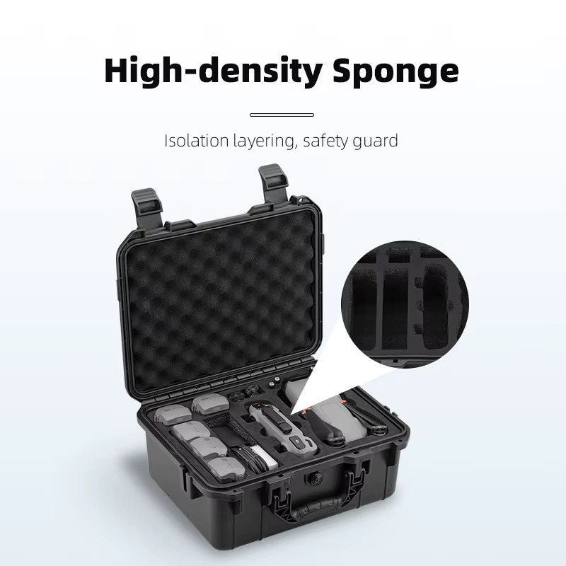 DJI Hartschalen-Aufbewahrungskoffer für DJI Air 3 und DJI Air 3S inklusive RC 2 und N2 Zubehör, Schwarz - Bild 3