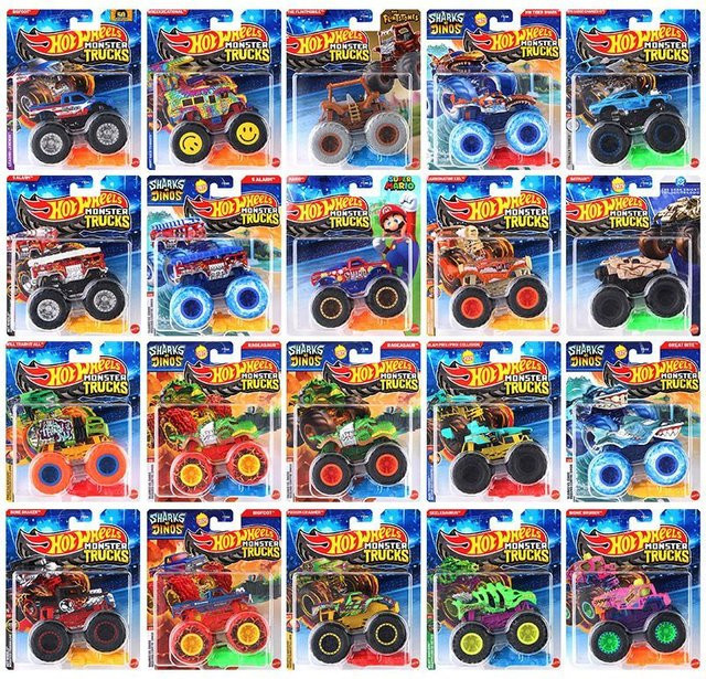Hot Wheels Monster Trucks, Modellautos, Fahrzeuge - Bild 1