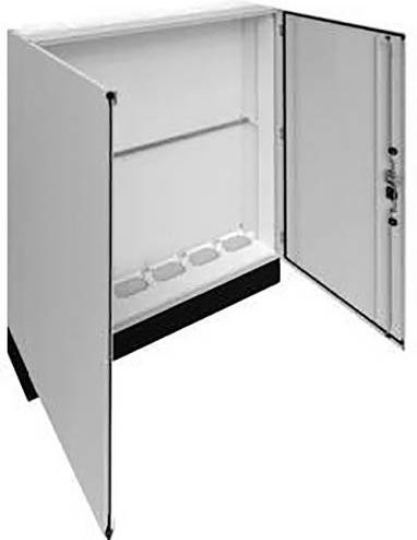 Hager Schrank aus Stahl in Lichtgrau RAL 7035, H x B x T: 205,0 x 155,0 x 27,5 cm - Bild 1