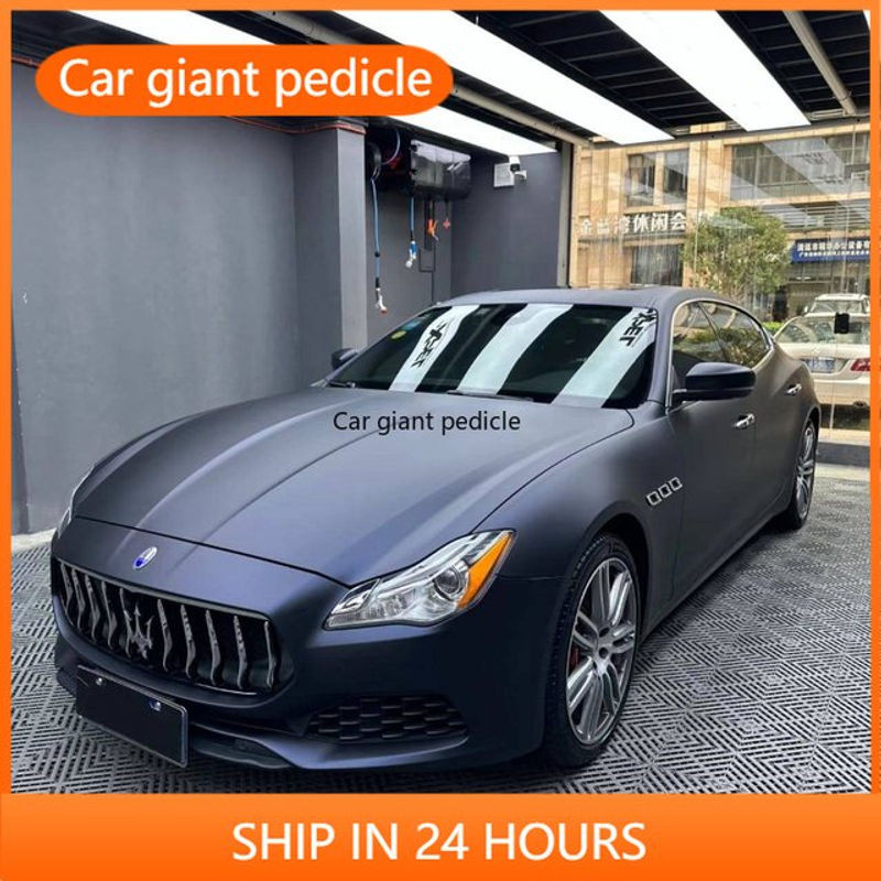 Car Giant Pedicle Vinylfolie in Mattschwarz und Phantom-Blau für dein Auto, Breite: 152 cm, Länge: 17 m - Bild 1