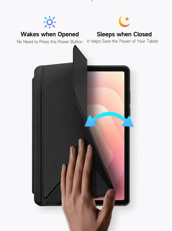 DUX DUCIS Schutzhülle für Samsung Galaxy Tab S11 Ultra, S11, A11 Plus und A9 Plus, abnehmbare transparente Hülle mit S Pen Halter und Auto Aufwachen/Schlafen Funktion, Schwarz - Bild 5