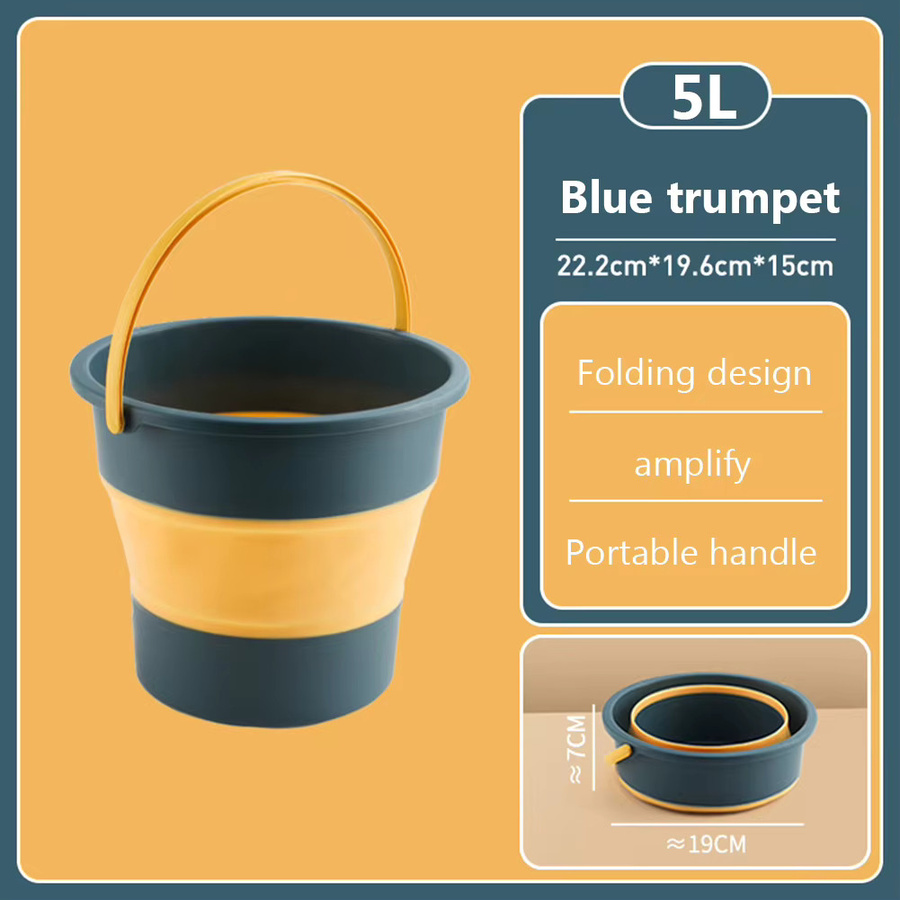 Multifunktionaler faltbarer Wasserspeicher Behälter für Camping und Angeln, Blau, 5 l oder 10 l - Bild 4