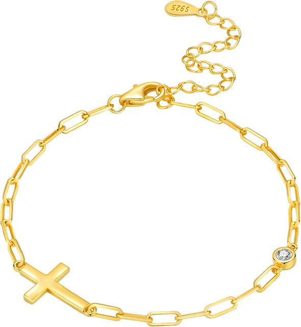 CYCUFF Armband, 925 Silber, Kreuz, Damen - Bild 1