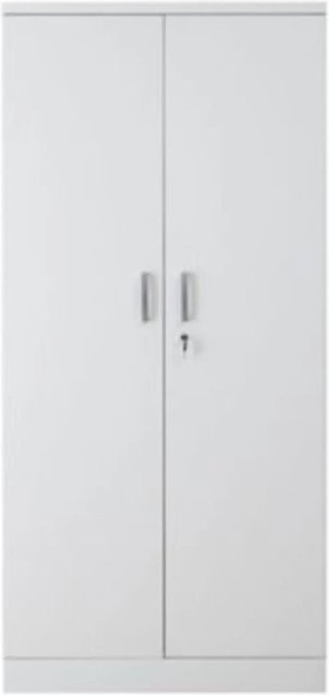 PROREGAL Aktenschrank Beetle mit 4 Fachböden und Schloss, Weiß, H x B x T: 195 x 92 x 42 cm - Bild 1