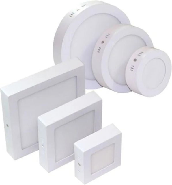 CYLRDXK Quadratische LED-Deckenleuchte in Weiß als Oberflächen-Downlight für den Innenbereich inklusive Treiber - Bild 1