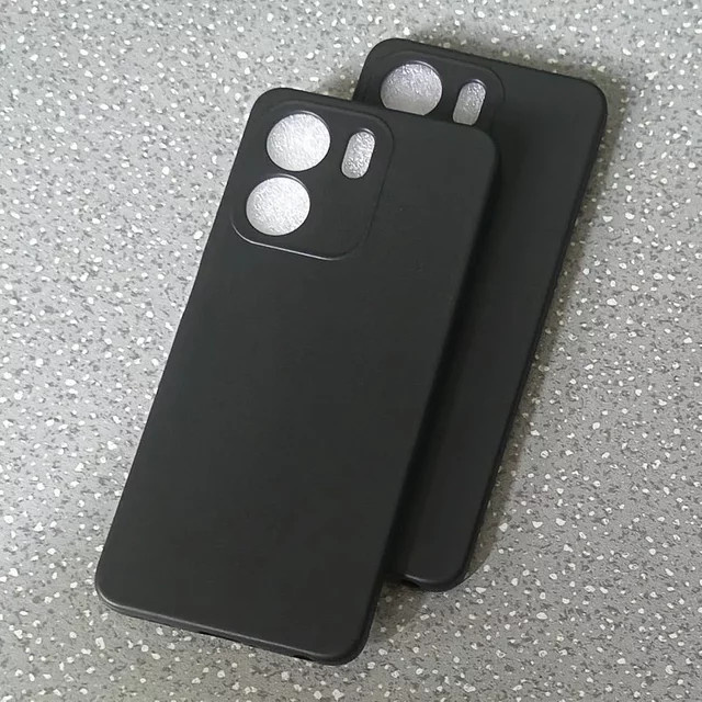 Schutzhülle für OPPO A5X 4G und A5X 5G CPH2733, mattes Silikon in Schwarz - Bild 1