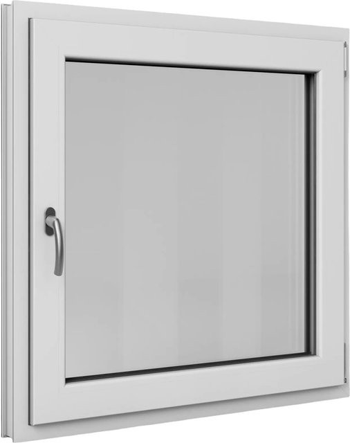 Roro Fenster Basic Kunststoff-Profil Weiß, B/H: 95 x 95 cm, DIN R, Drehen-Kipp-Funktion, Dreifachverglasung - Bild 1