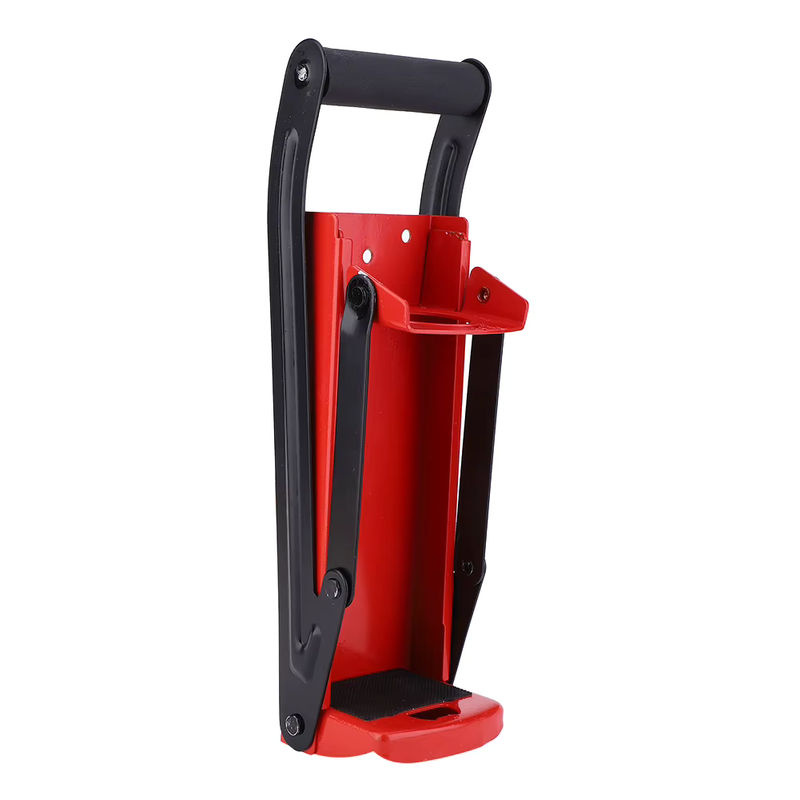 Fdit Flaschenbrecher und Dosenbrecher aus rotem Stahl mit Gummigriff für 500 ml Flaschen und Kunststoffflaschen-Recycling, B/T/H: 32,5 x 10,0 cm - Bild 3