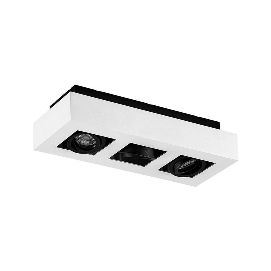 Arcchio Vince 3-flammige Deckenleuchte aus Aluminium in Weiß, moderne GU10 Küchenleuchte mit verstellbaren Strahlern - Bild 2