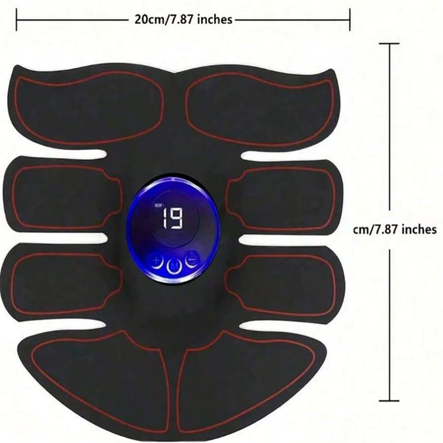 emsa EMS Abs Stimulator Intelligentes drahtloses Fitnessgerät für Bauch, Arme und Beine in Schwarz - Bild 2