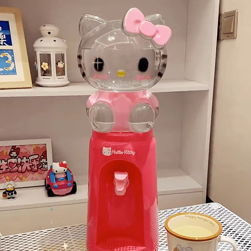 Bandai Sanrio Kawaii Desktop Wasser Dispenser mit Hello Kitty und My Melody in Pink, 2 l - Bild 2