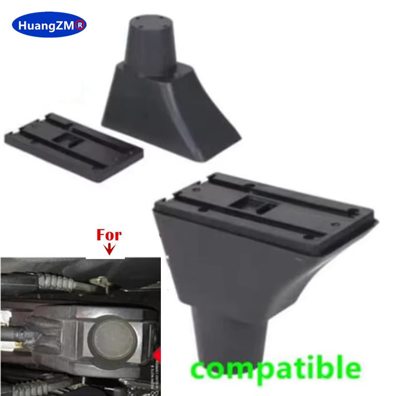 HuangZM Armlehnen-Ablagebox für Opel Meriva mit USB-Anschluss in Schwarz - Bild 2