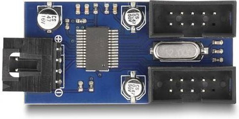 Delock 61100 USB Pfostenbuchse USB-A (USB 2.0) in Blau - Bild 1