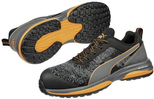 Puma Safety Charge Orange Low S1P ESD Sicherheitshalbschuh Schwarz Orange Größe 44 - Bild 1