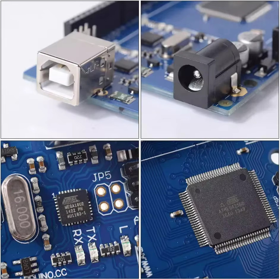 Arduino MEGA 2560 R3 ATmega2560-16AU AVR USB Entwicklungsboard in Blau - Bild 3