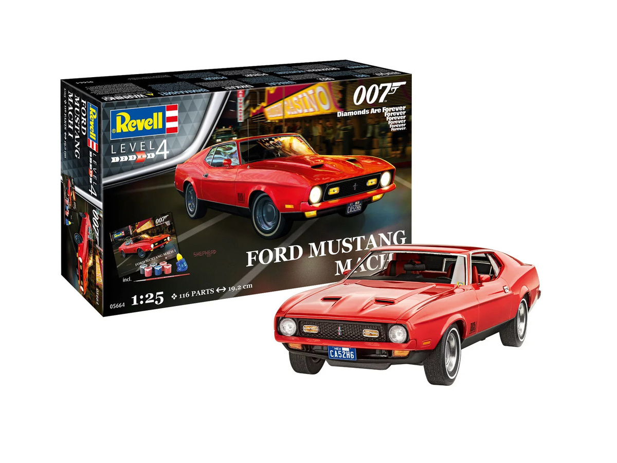 Revell James Bond Ford Mustang Mach I, Fahrzeug, 1:25, ab 12 Jahren - Bild 2