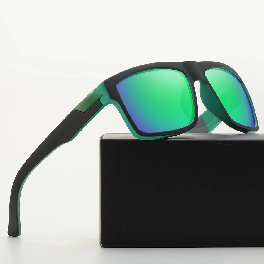 ELAX Sportsonnenbrille, Vollrand, Schwarz, Unisex, Kunststoff, polarisiert - Bild 2