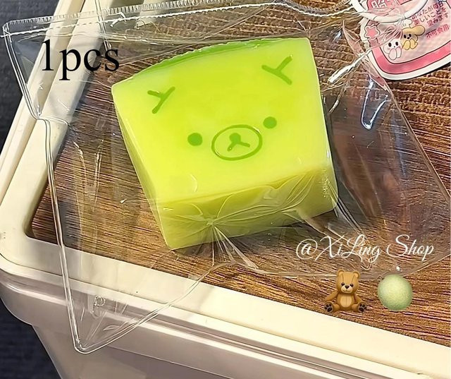 Binchi Outdoor Product Taba Squishy Spielzeug, Bärenförmig Süße Melone, 1 Stück - Bild 1