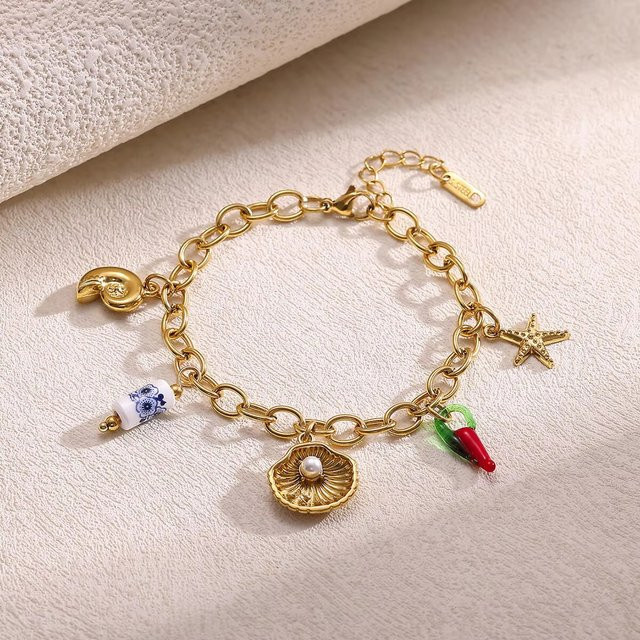 ETCAVCE Armband Edelstahl, Gold, Damen - Bild 1