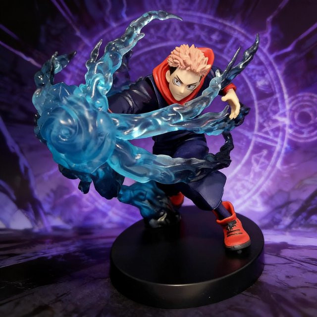 Yiran toy 1 Sorcery Fight JJK Yuji Itadori Modell Ornament mit Sockel - Bild 1