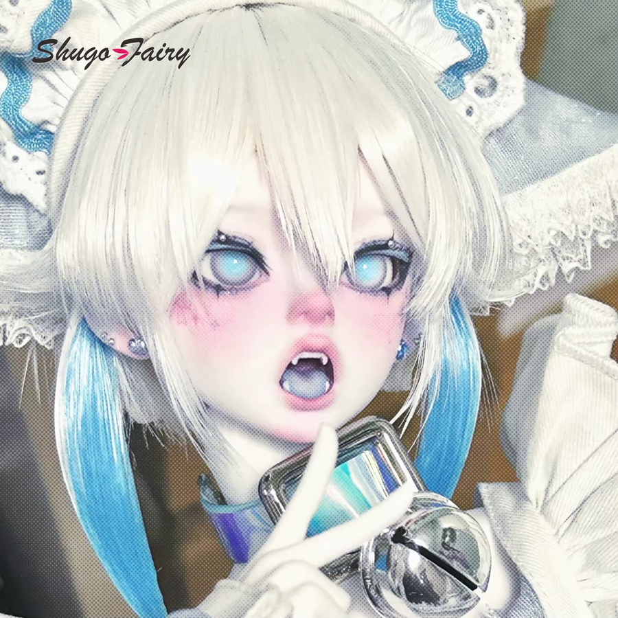 Hakimi BJD 1/4 Puppe, Cyberpunk Mechanische Gelenkpuppe, Weiß - Bild 2