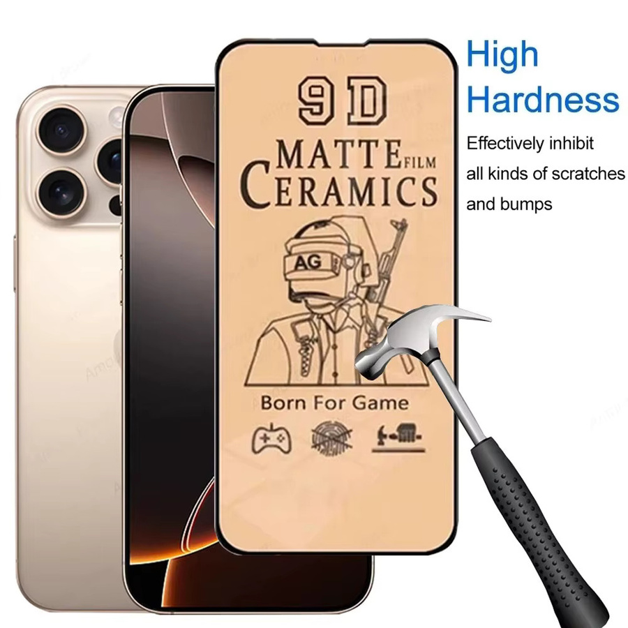 CAPOFTU Keramik-Displayschutz matte Keramikfolie für iPhone 11 bis iPhone 17 Pro Max in Transparent - Bild 3