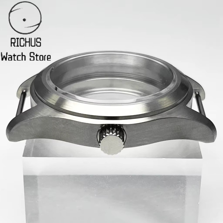 RICHUS Uhrengehäuse Edelstahl, Silber, 36mm/39mm, Saphirglas, Unisex - Bild 4