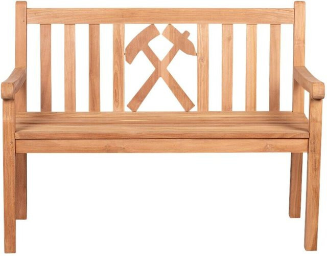 deVries Gartenbank Woodie aus Teakholz in Natur Braun B/H/T: 120 x 89 x 60 cm - Bild 1