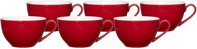 Ritzenhoff & Breker DOPPIO Kaffeetassen 6er Set Rot, 200 ml - Bild 1