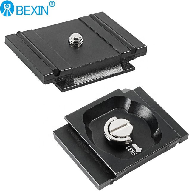 BEXIN 200PL-PRO Schnellwechselplatte Arca-Swiss zu Manfrotto RC2 Adapterhalterung für Kamerastativköpfe in Schwarz - Bild 1