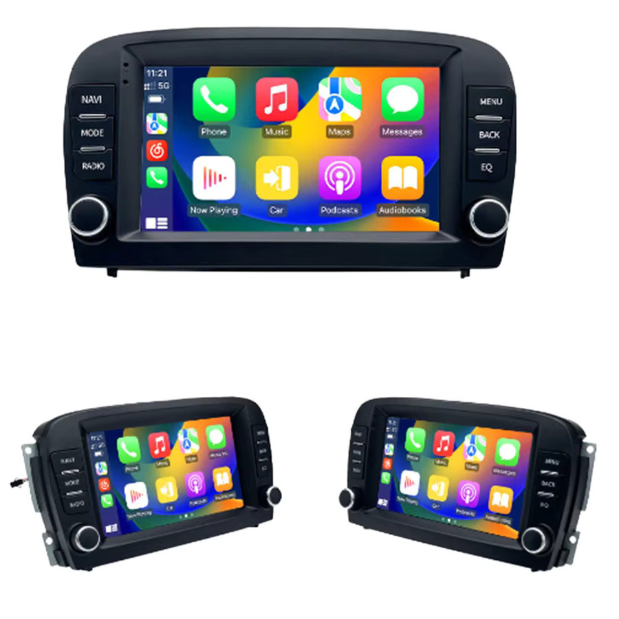 Navinio Drahtloses Android Autoradio mit CarPlay und GPS für Mercedes-Benz SL R129 R230 in Schwarz - Bild 4