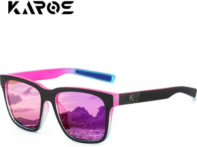 KAROS Angelbrille Sport-Sonnenbrille, Unisex, Vollrand, Pink, Kunststoff - Bild 1