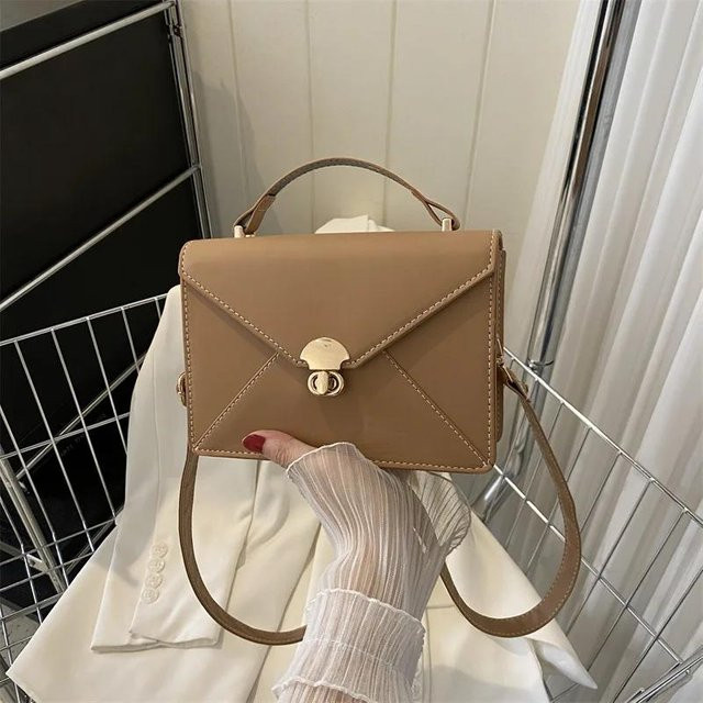 Crossbody-Tasche Weft, quadratisch, khaki, Damen - Bild 1