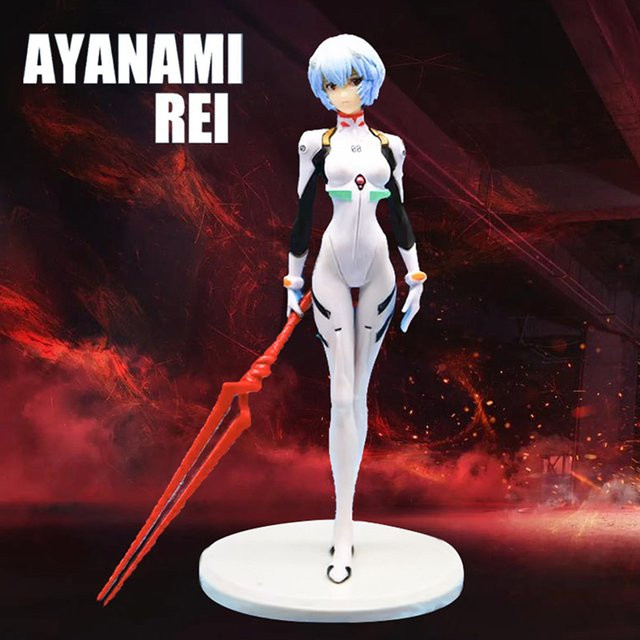 Bandai Neon Genesis Evangelion Ayanami Rei Asuka Actionfiguren, PVC-Figuren, 21cm - Bild 1