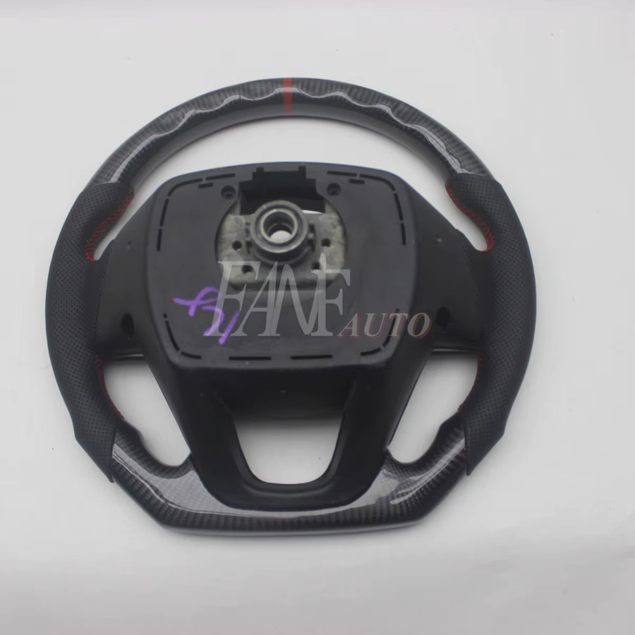 Ersatz-Lenkrad aus echtem Carbon und Leder für Kia K5 Optima 2010-2014 in Schwarz - Bild 6