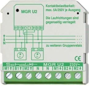 Schalk Motor-Gruppen-Relais MGR U2, 230VAC, 2W, 5A, Weiß - Bild 1