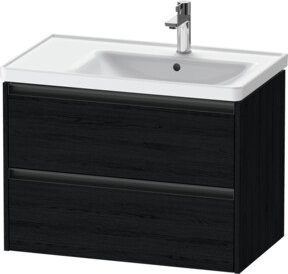 Duravit Waschtischunterschrank Ketho.2 in Schwarz für Waschtisch mit Becken rechts, B/T/H: 78,4 x 45,5 x 54,9 cm - Bild 1