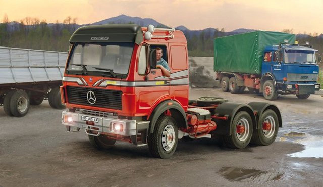 Italeri Mercedes-Benz 2238 6x4, Fahrzeug, 1:24, Rot - Bild 1