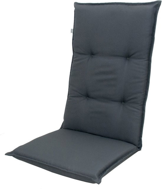 Doppler Comfort Stuhlauflage Hochlehner aus Polyester in Anthrazit, B/H/T: 120 x 50 x 7 cm - Bild 1