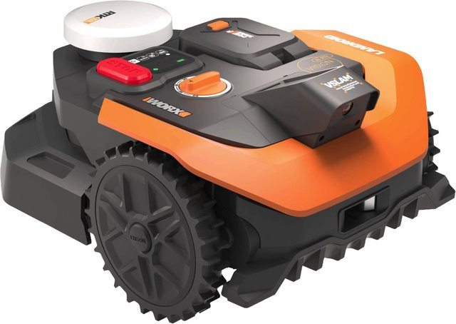Worx Landroid Vision Cloud S303 WR303E Mähroboter ohne Begrenzungskabel in Orange mit Worx PowerShare Technologie - Bild 1