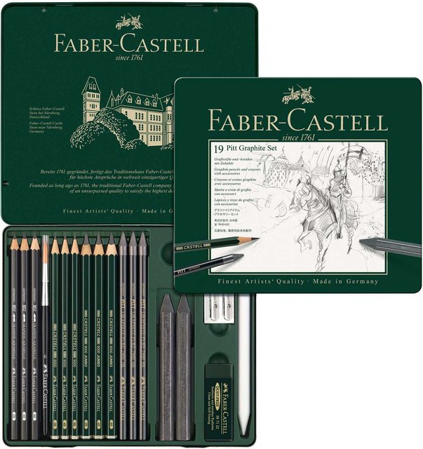 Faber Castell Pitt Graphite Zeichenset medium - Bild 1